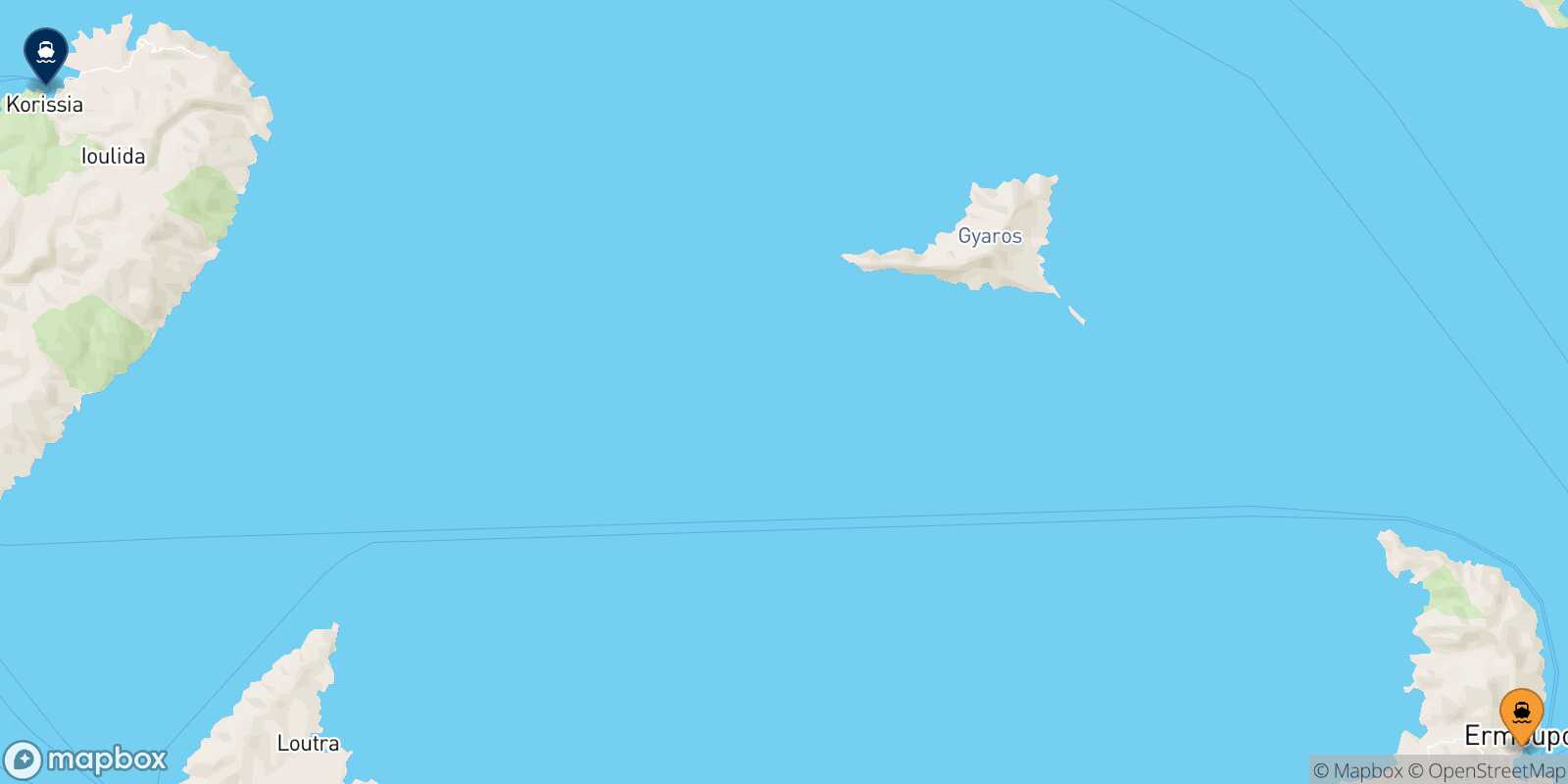 Syros Kea route map