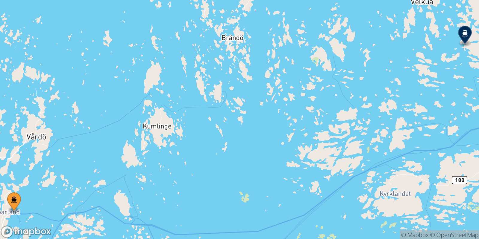 Långnäs Turku route map