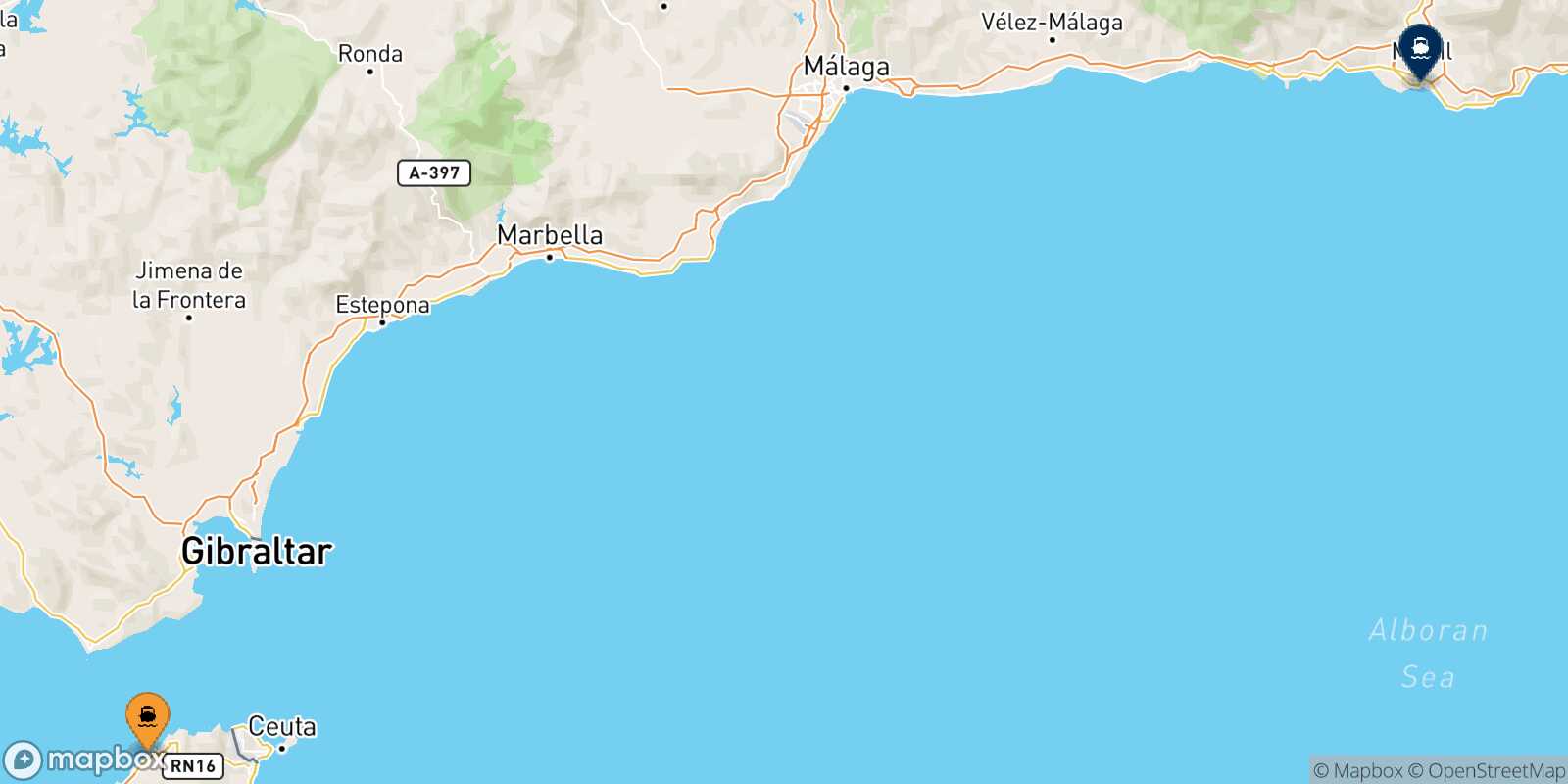 Tangier Med Motril route map