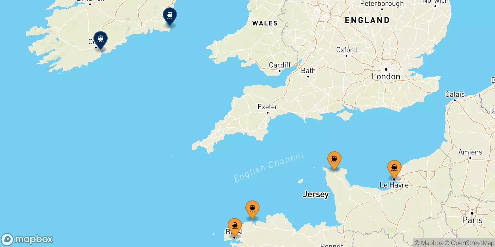 Ferries from France to Ireland