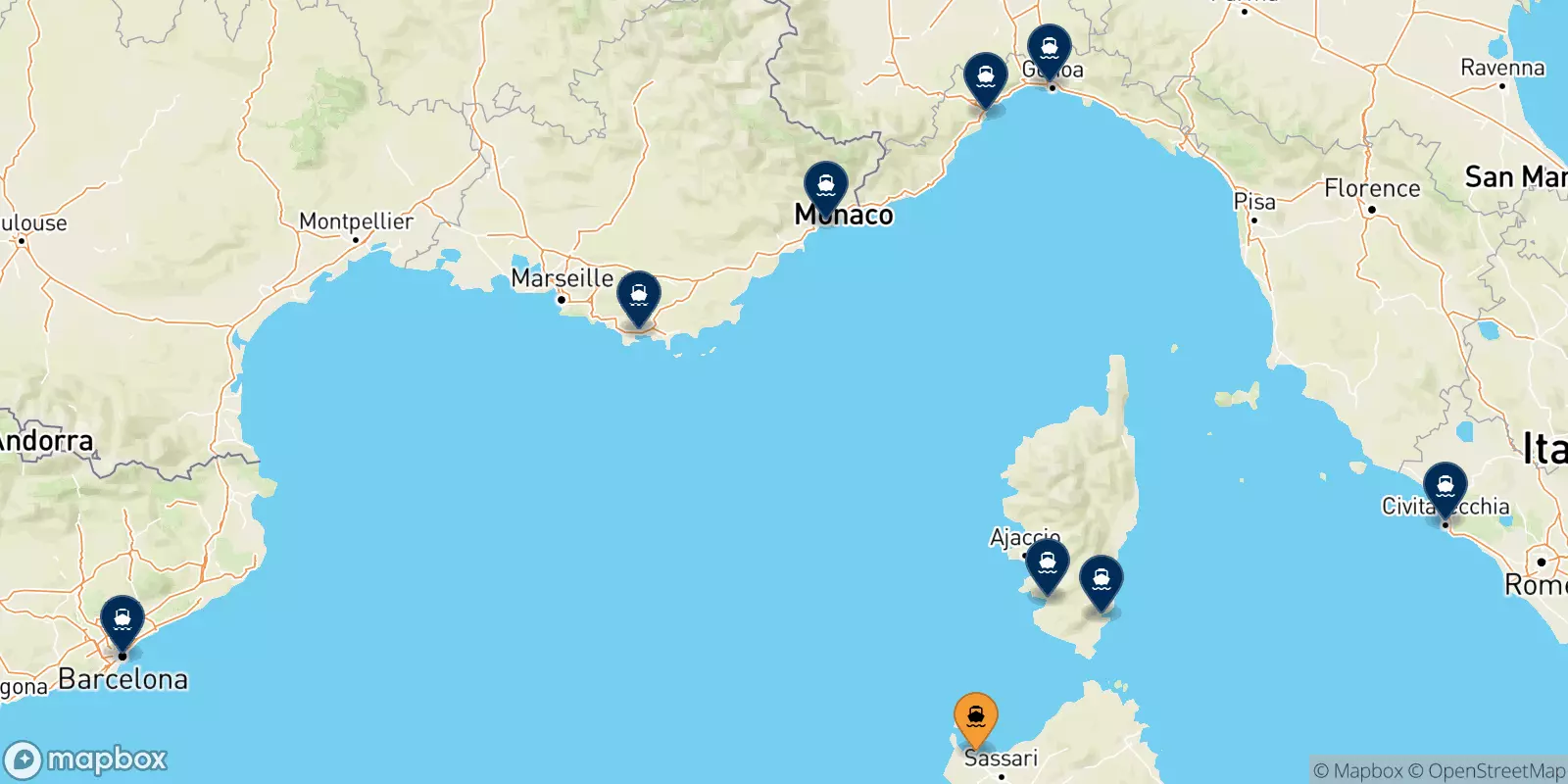 Ferries from Porto Torres