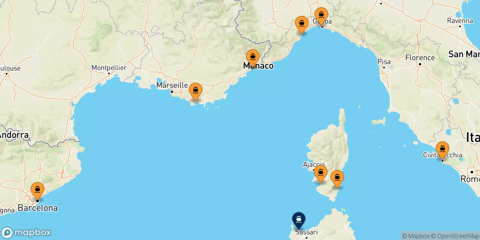 Ferries to Porto Torres