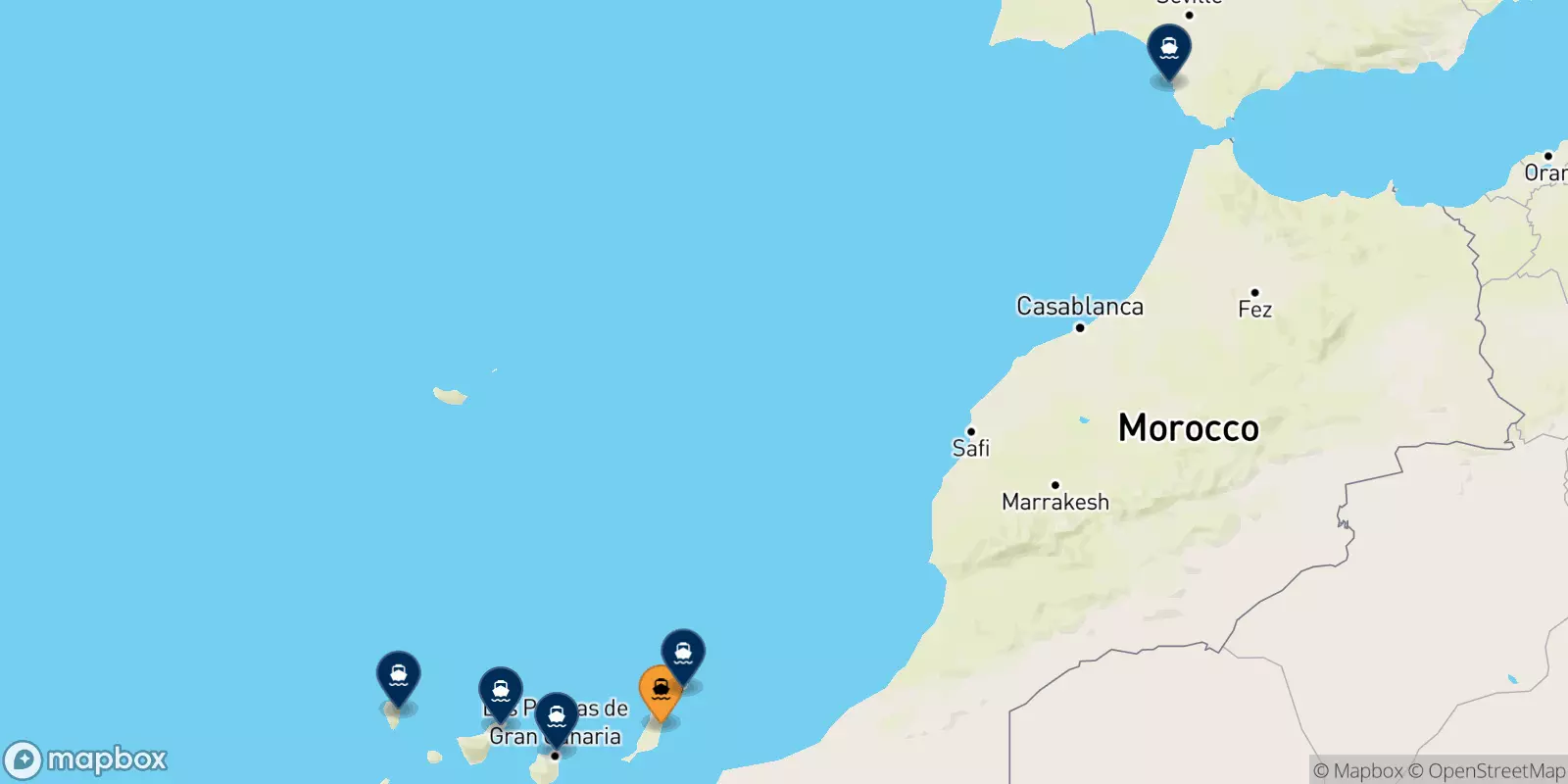 Ferries from Puerto Del Rosario (Fuerteventura)