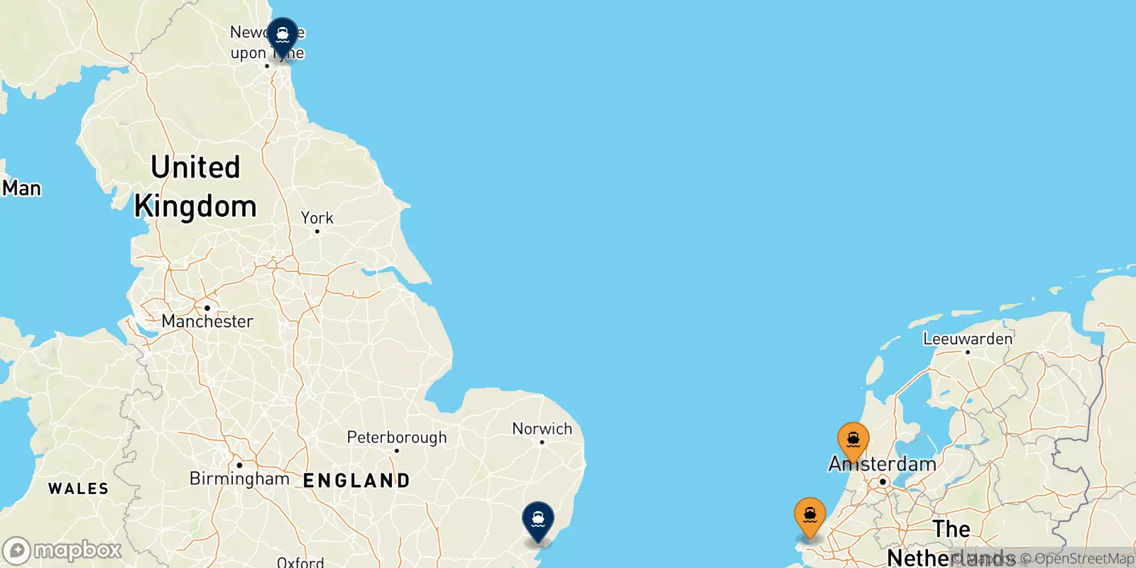 Ferries from the Netherlands to Uk