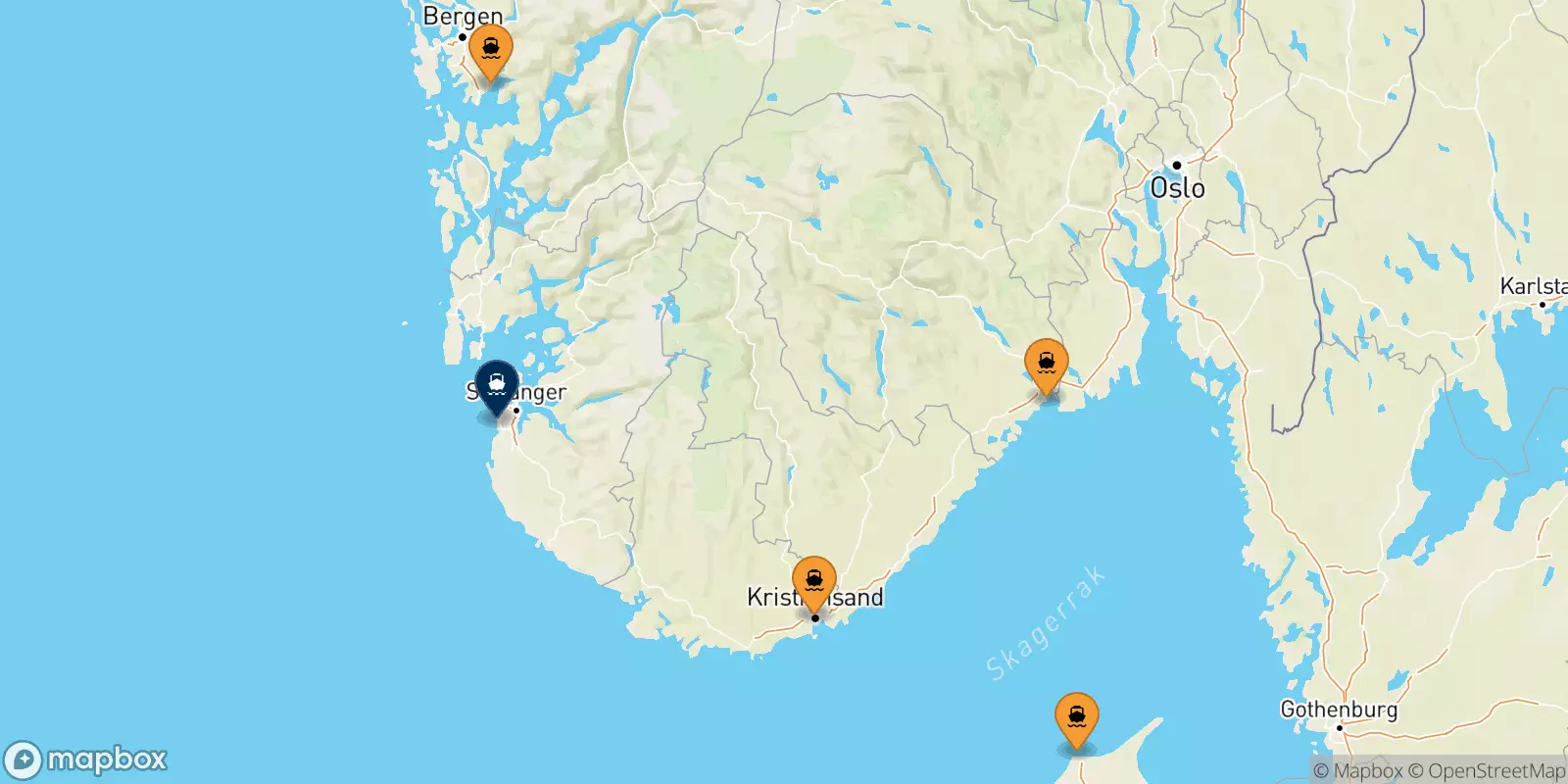 Ferries to Stavanger