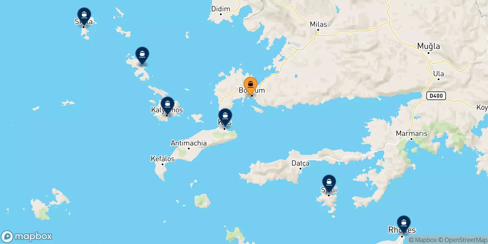 Ferries from Bodrum to the Dodecanese Islands