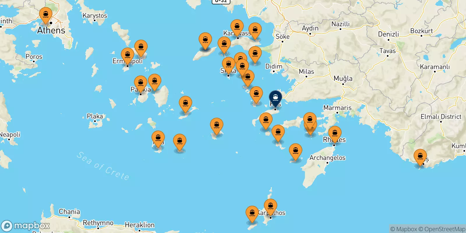 Ferries from Greece to Kos