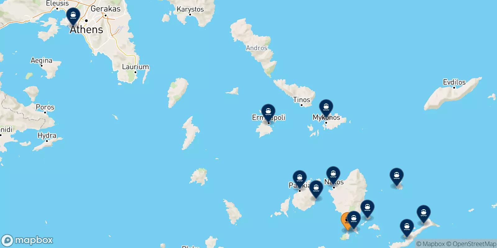 Ferries from Iraklia to Greece