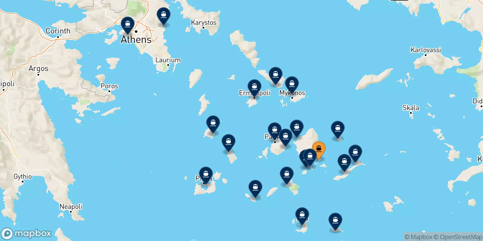 Ferries from Koufonissi to Greece