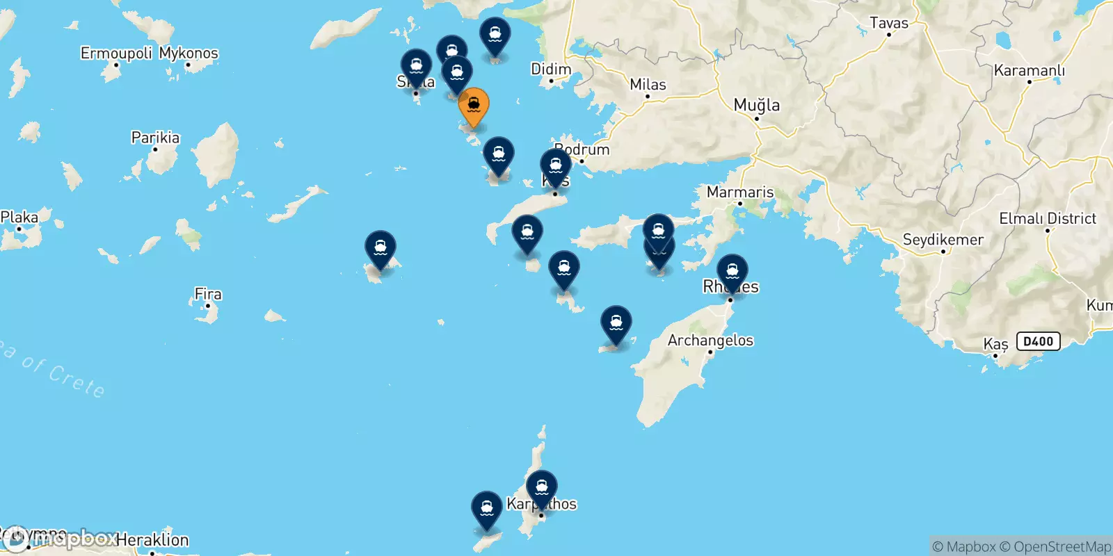 Ferries from Leros to the Dodecanese Islands