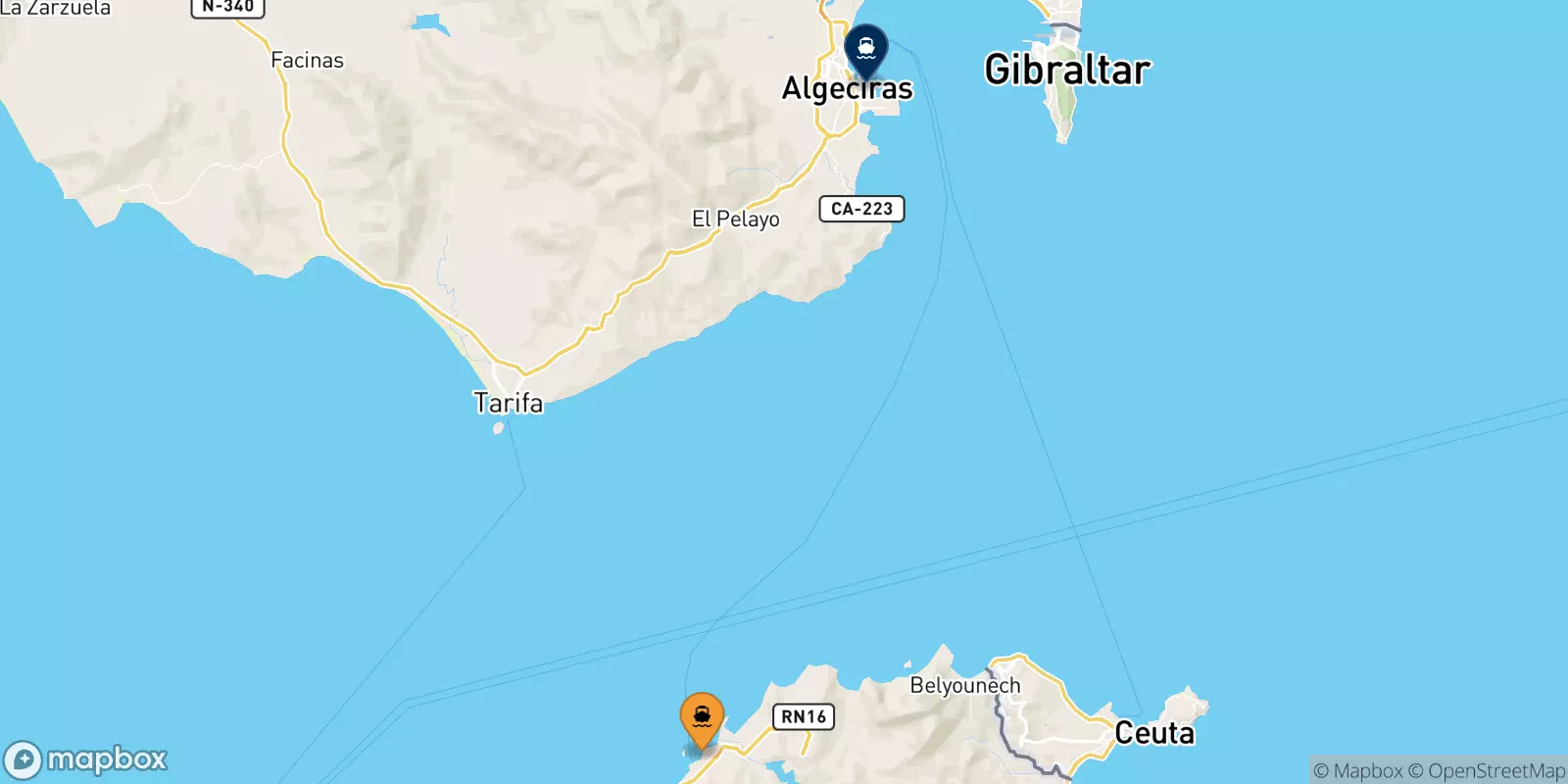 Ferries from Morocco to Algeciras