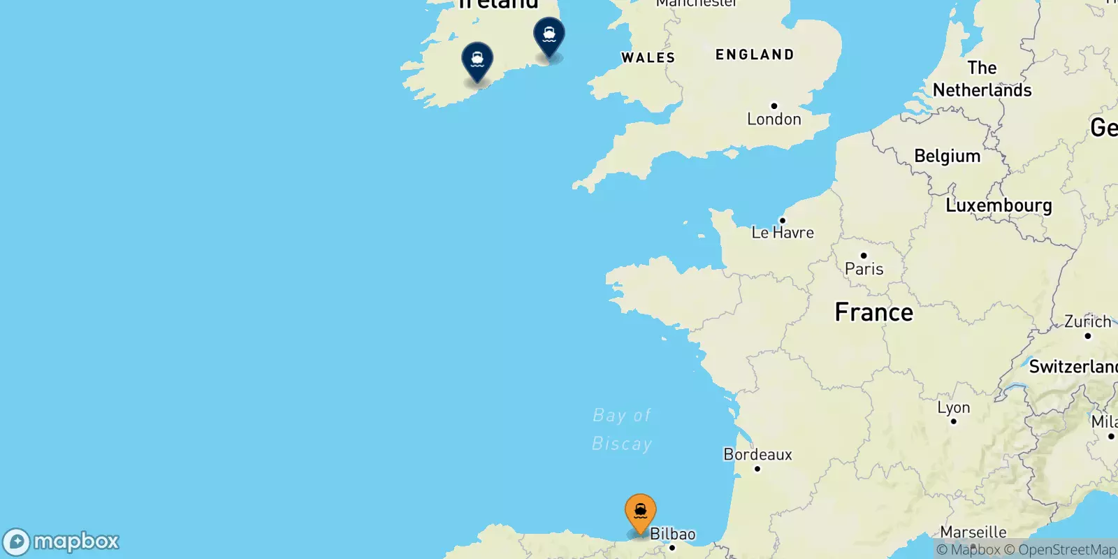 Ferries from Santander to Ireland