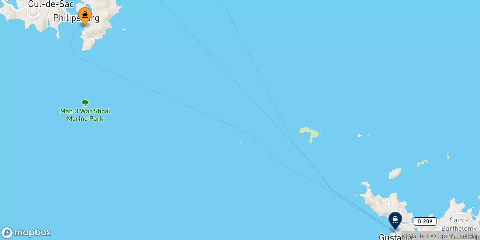 Ferries from the Dutch Caribbean to the French Antilles