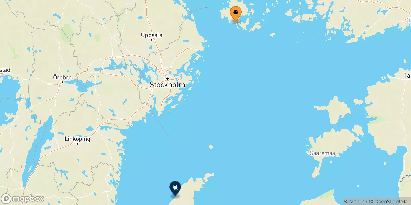 Ferries from Mariehamn to Visby