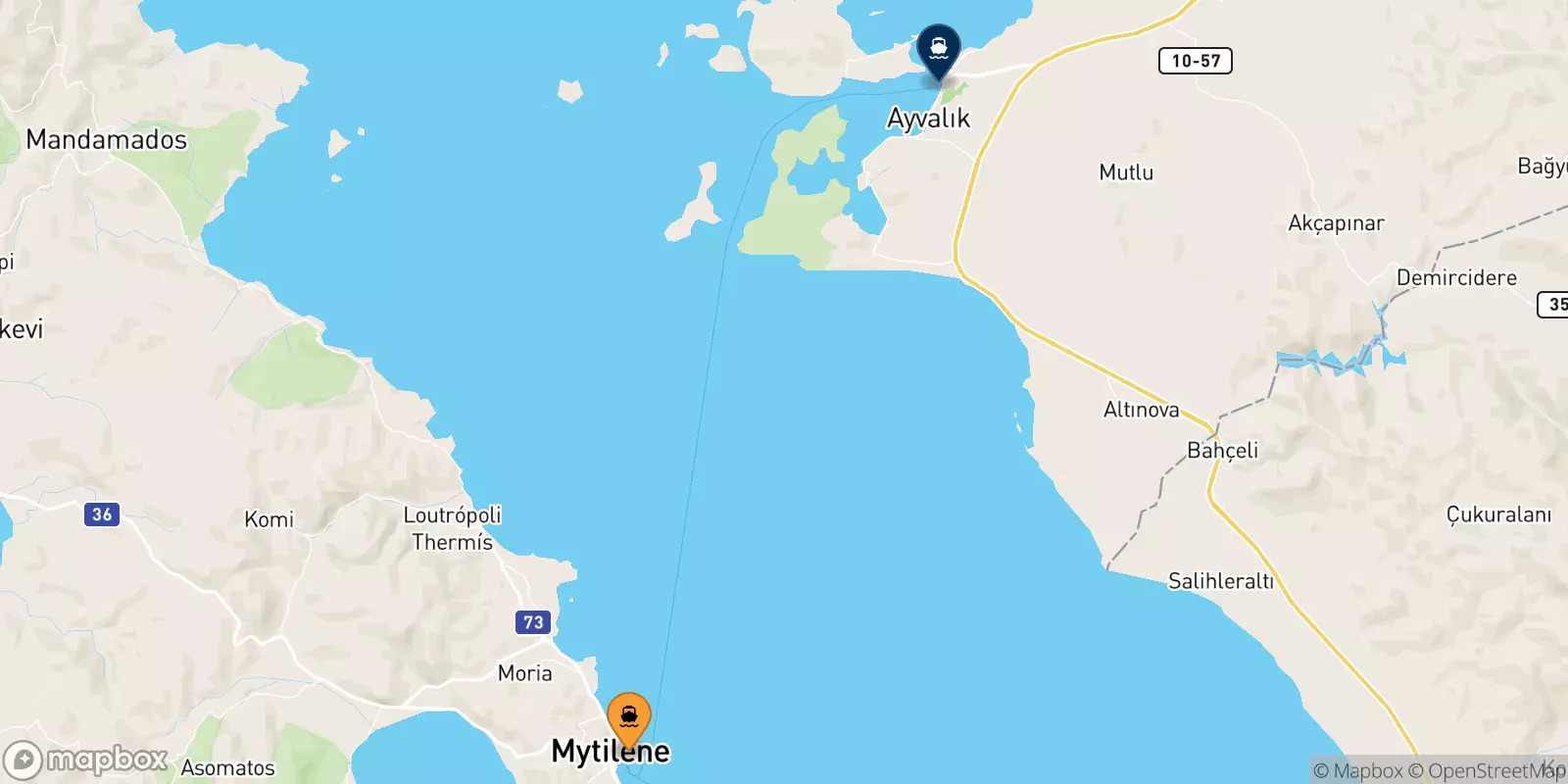 Ferries to Ayvalik