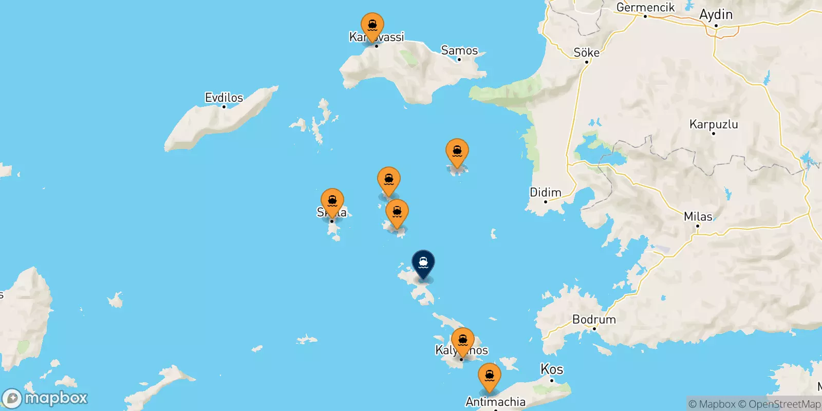 Ferries from Greece to Agia Marina (Leros)