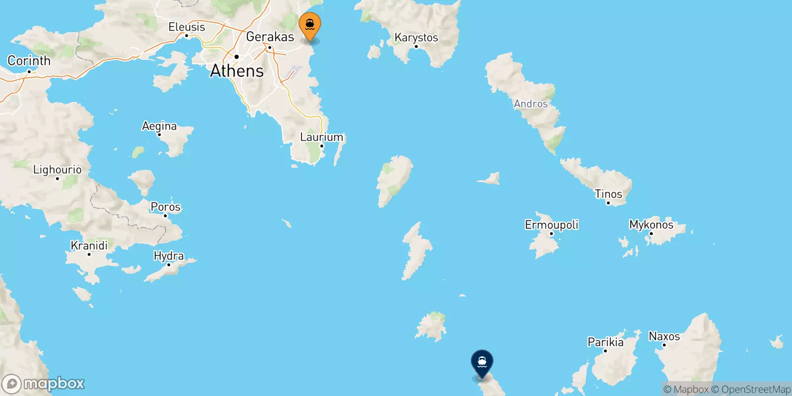 Ferries from Rafina to Sifnos