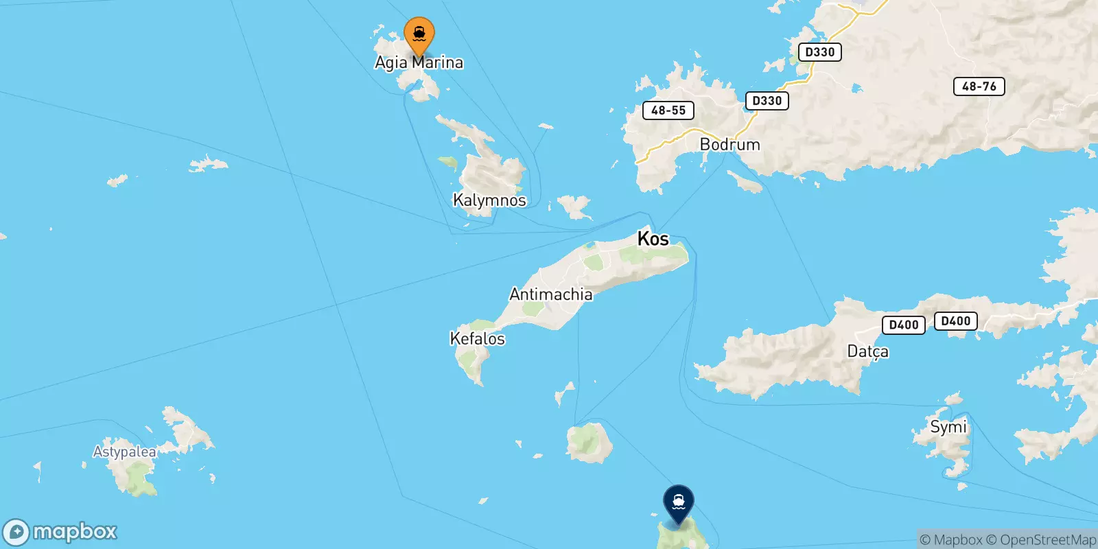 Ferries from Leros to Tilos