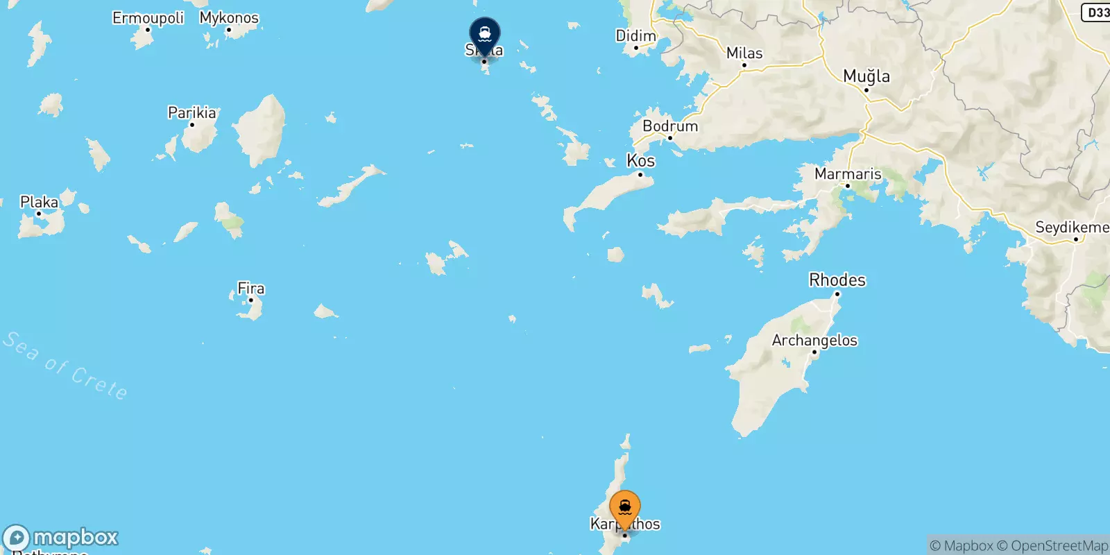 Ferries from Karpathos to Patmos