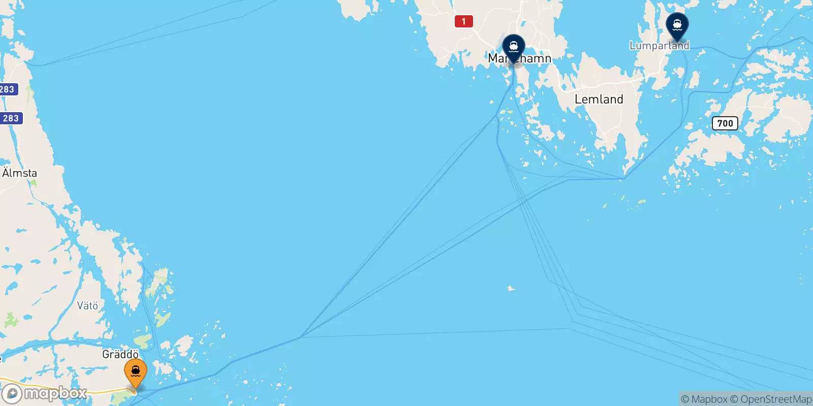 Ferries from Kapellskär to the Aland Islands