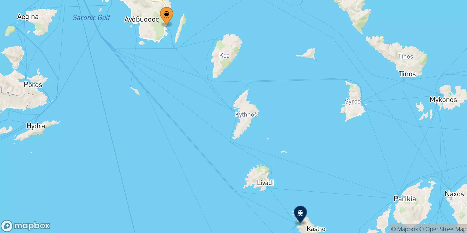 Ferries from Lavrio to Sifnos