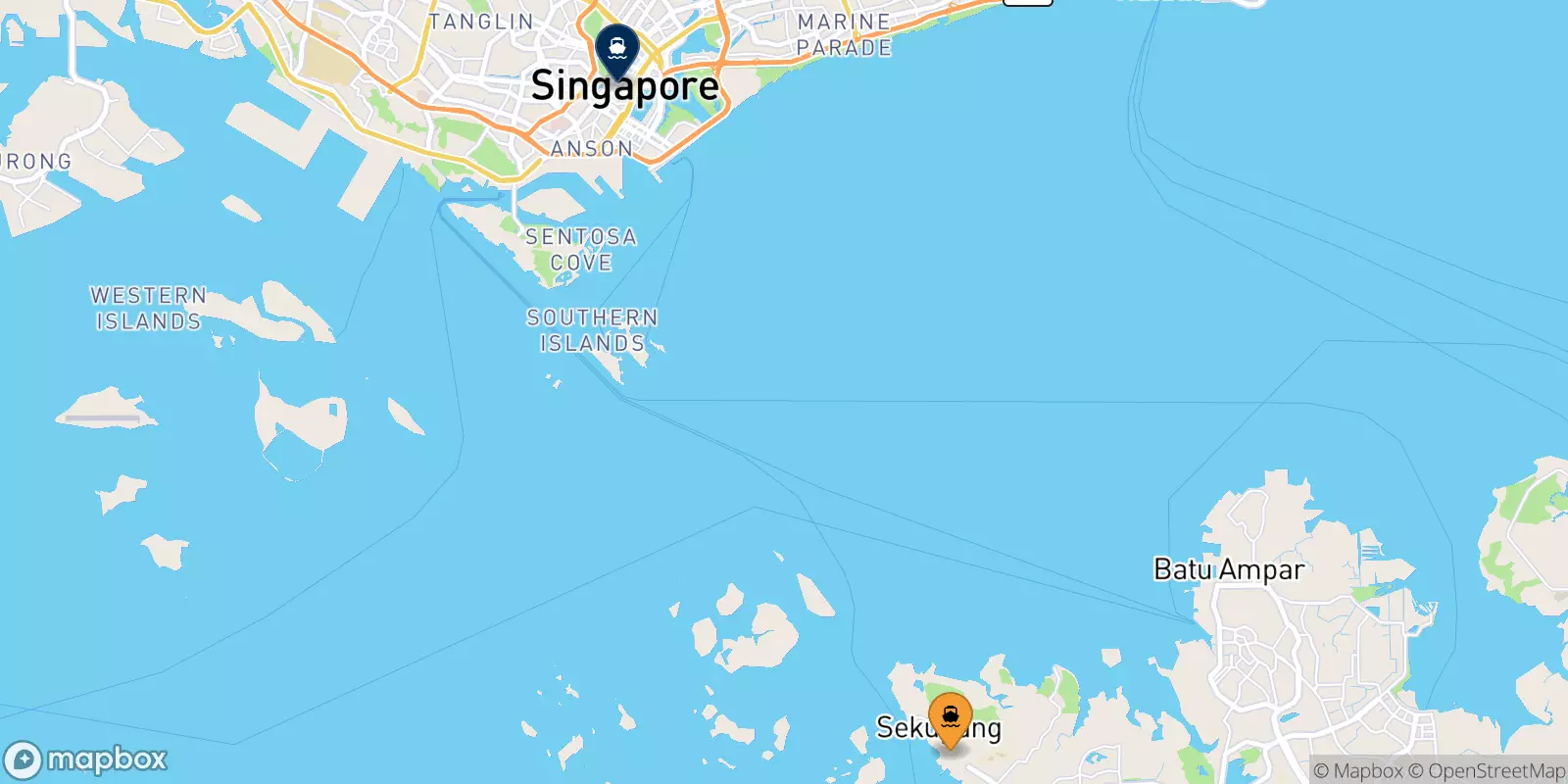 Ferries from Sekupang to Harbourfront Centre
