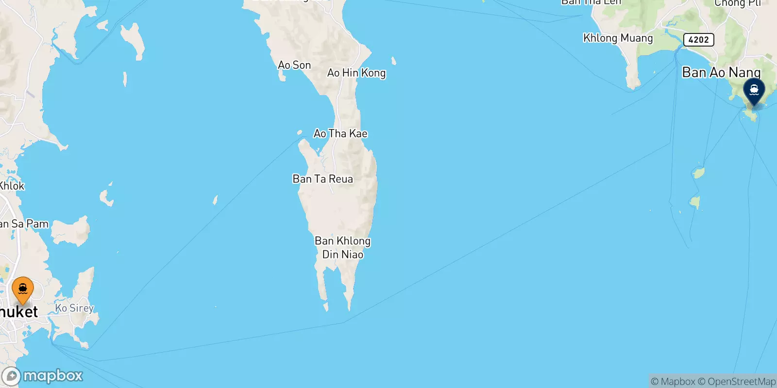 Ferries from Thailand to East Railay Bay Beach Floating Pier