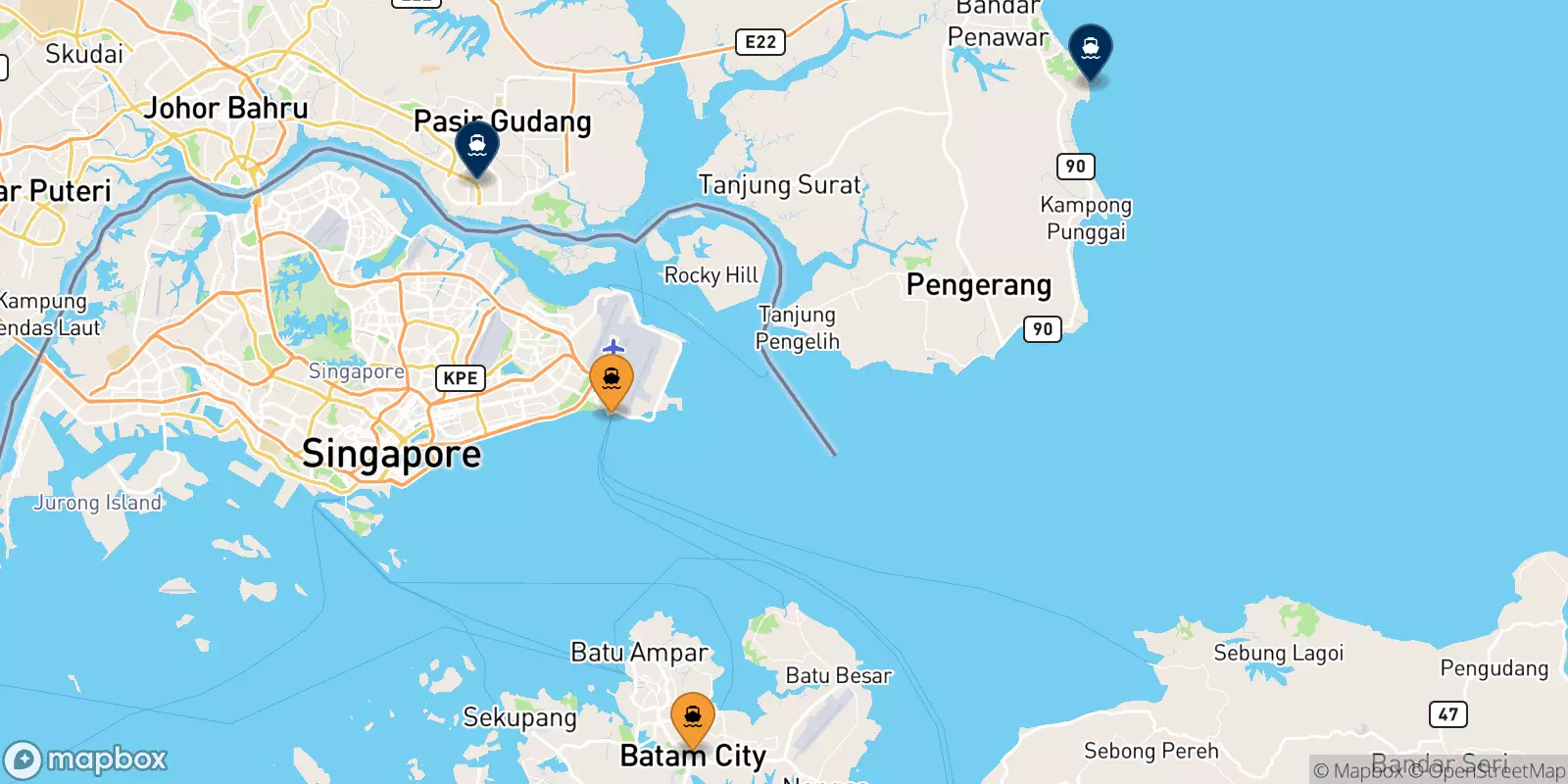Ferries to Malaysia