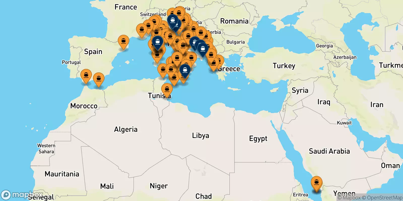 Ferries to Italy