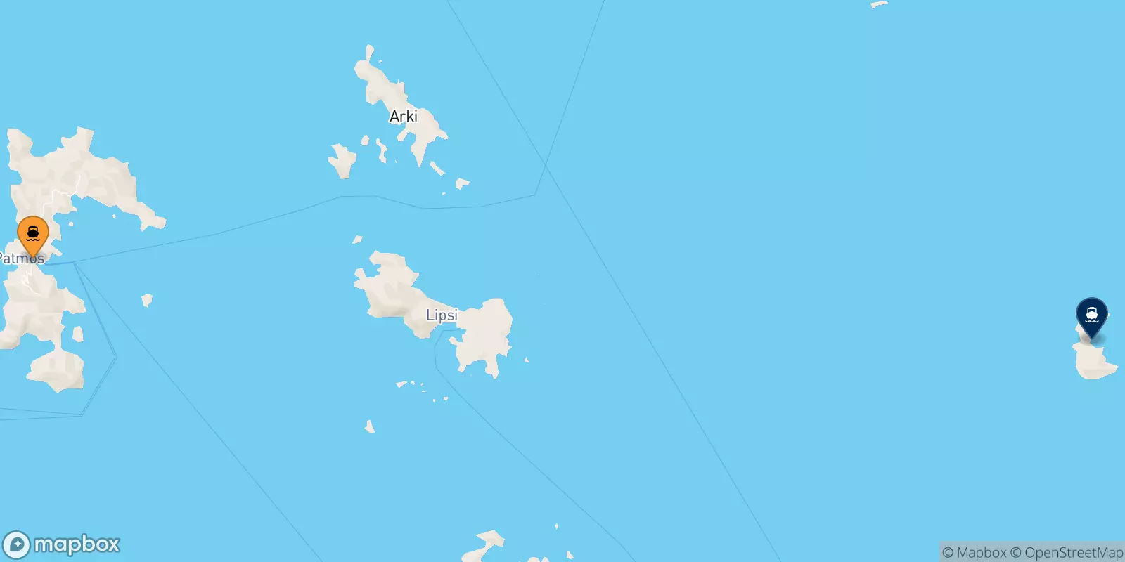 Ferries from Patmos to Farmakonisi