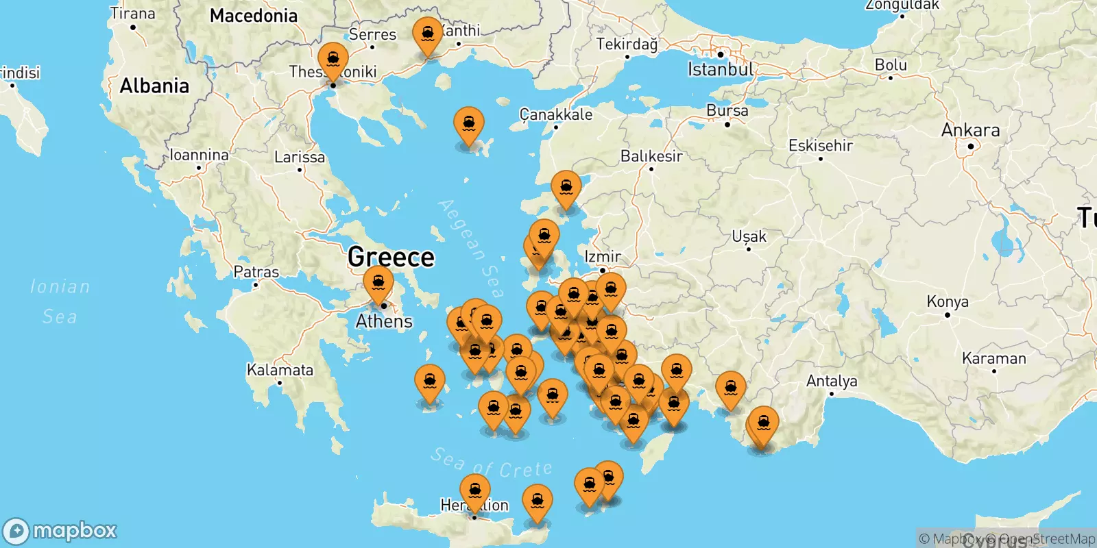 Ferries to the Dodecanese Islands