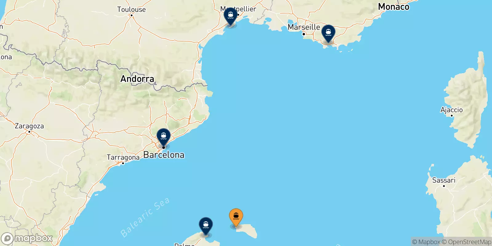 Ferries from Ciutadella (Minorca)